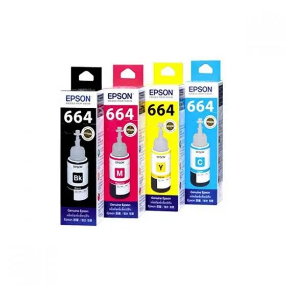 愛普生 t664 CMYK 墨水 2 套